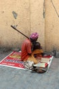 Street musician. India.